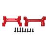 Aluminum Front and Rear Bumper Mounts Set RC Bumper Mount for TRX4M 1 18 RC Crawler Red