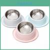 Colorful Macaron Tilted Ant-proof Cat Bowl Healthy And Slip-resistant Pet Dish