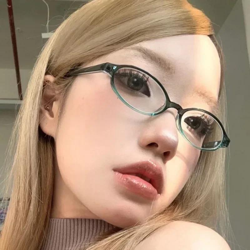 Luxury Brand Oval Reading Glasses Blue Light Blocking Eyeglasses Women Men Prescription Far Sight Glasses Diopter 0 To +4.0