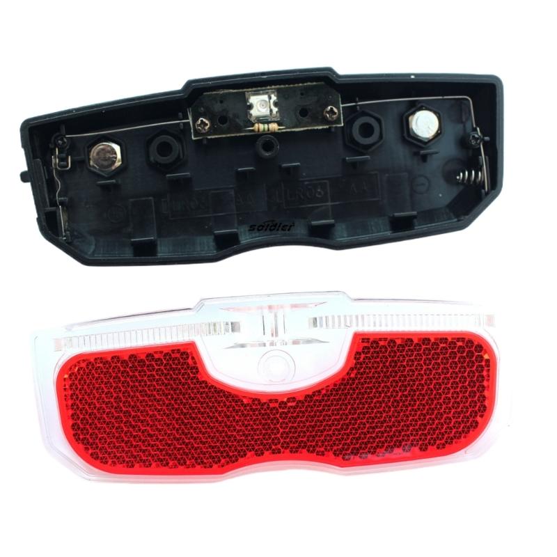 Waterproof Bicycles Rear Seats Reflective Taillight Cycling Rear Reflector Tail Light Luggage Rack Mounted Bike Light