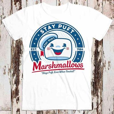 230 Gsm 100% Cotton Stay Puft Ghostbusters 80S Cult Film Marshmellow Super Cool Best Gift Top Tee T Shirt 8786