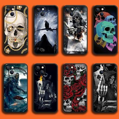 Skull Skeleton Horror Art Phone Case For iPhone Samsung Galaxy Redmi Xiaomi Oppo OnePlus Note S A 7 8 9 10 11 12 13 14 20 21 22 23 53 54 Pro Ultra