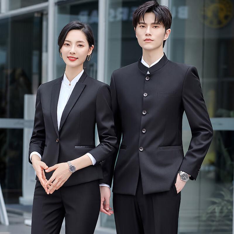 Blazer Traje Zhongshan Teluoman Nuevo Estilo Chino Cuello Alto