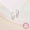 Sterling Silver Star, Moon & Cross Zircon Earrings – Trendy and Versatile