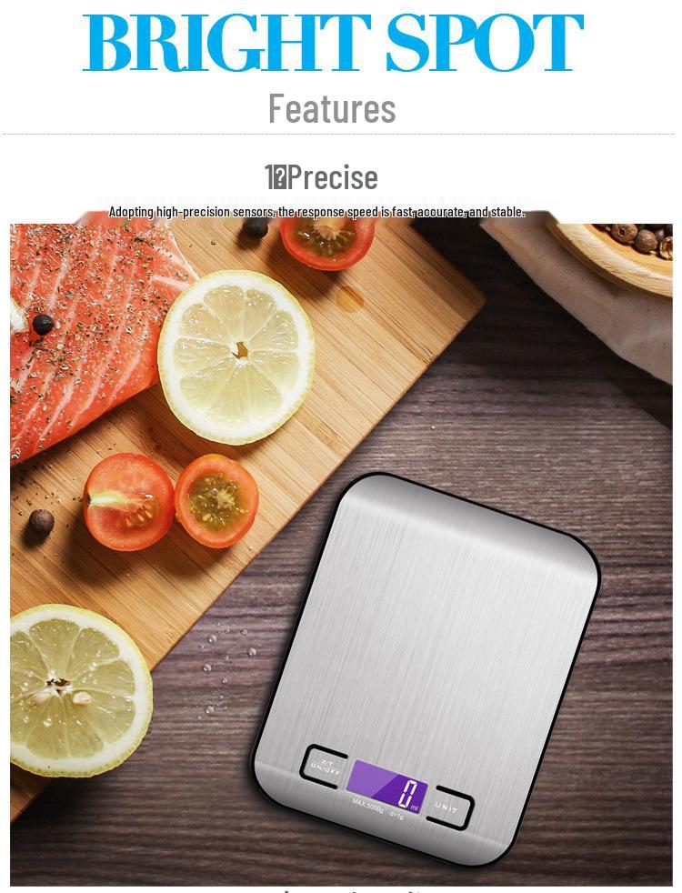 Edelstahl Hochpräzisions P20 Küchengrammwaage - Elektronische Haushaltsbackwaage