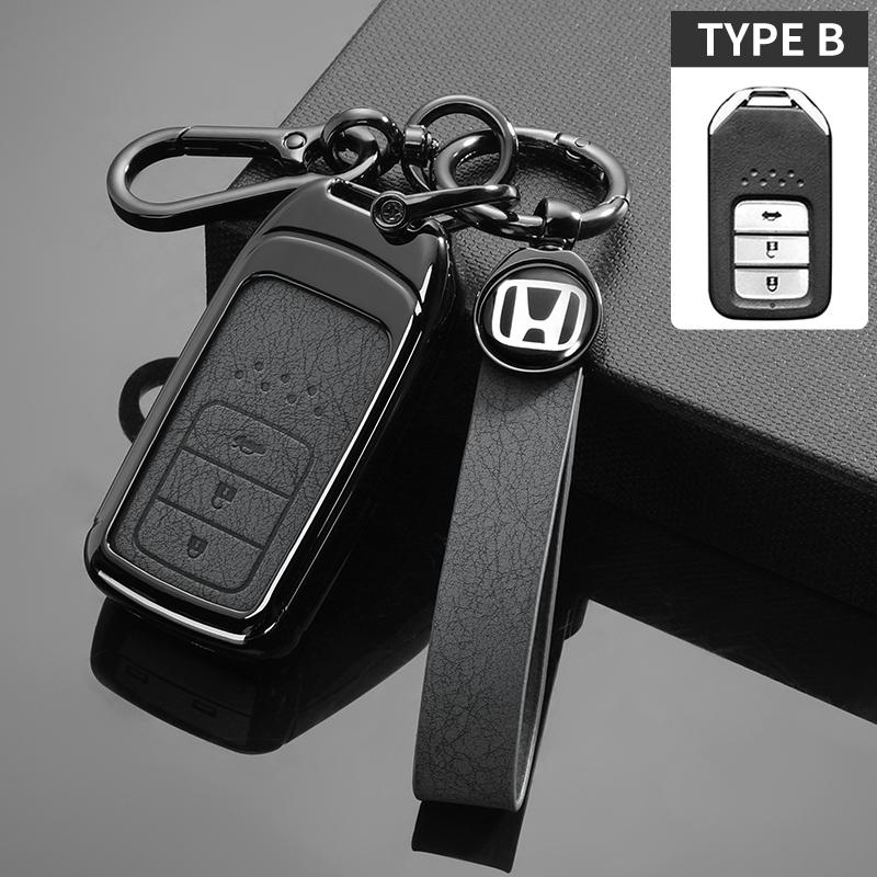 Car Key Case Cover Protection Shell For Honda Civic CRV HRV Accord Pilot Fit Freed Vezel Odyssey 2018-2022 EX EXL Smart Keyless
