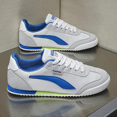 Men's Casual Shoes Lace-up Mesh Sneakers Summer Breathable Comfortable Walking Shoe Fashion Forrest Gump Driving Shoes for Men