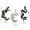 Decorative Crescents Snake Wood Mirror Wall Ornament Fit Diverse Styles Preferences