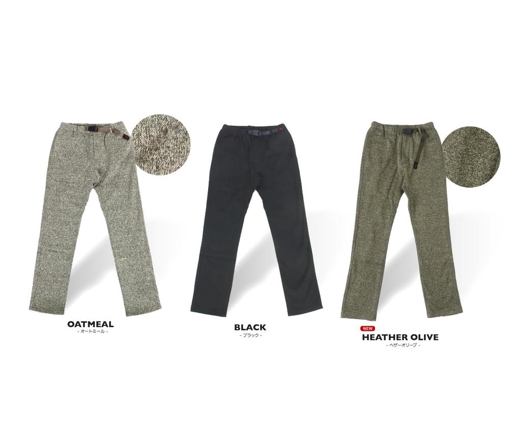 Gramicci Bonded Knit Fleece New Narrow Cropped Pants G2FM-P017 (2XL, BLACK)