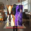 Japanese anime cartoon NARUTO famous Uzumaki Naruto blanket soft home furnishing nap decoration four seasons warm Sherpa blanket B11
