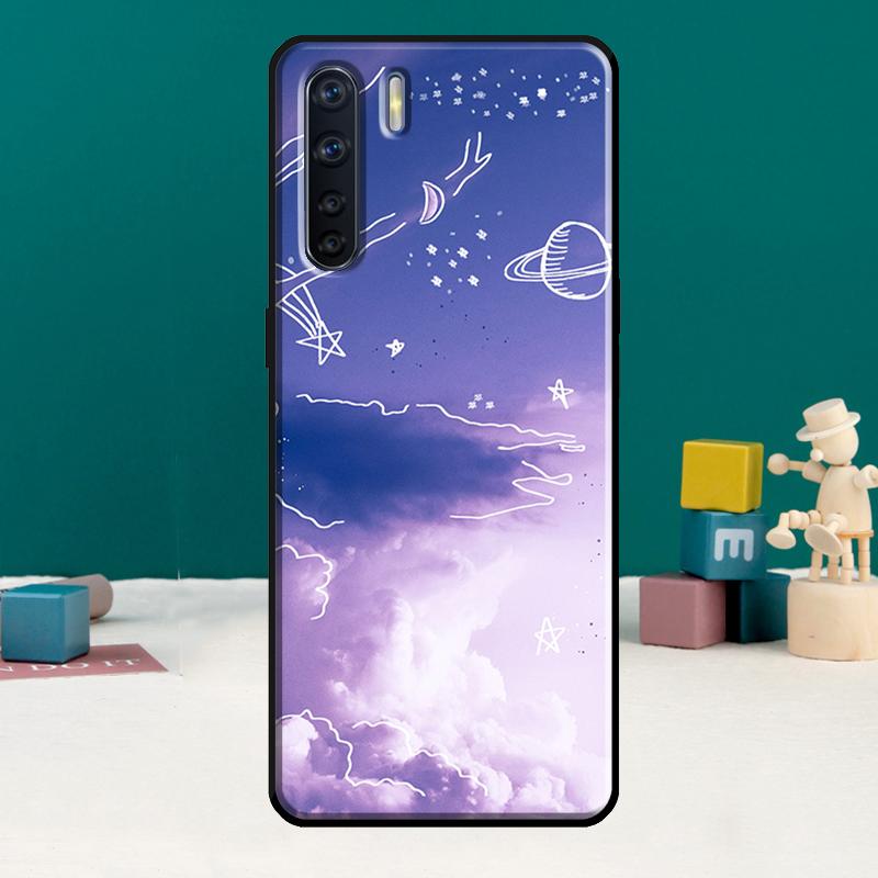 Purple aesthetic Phone Case For Oppo A78 A96 A58 A18 A38 A98 A17 A77 A80 A40 A60 A16 A76 A74 A94 A54 A15 A57S