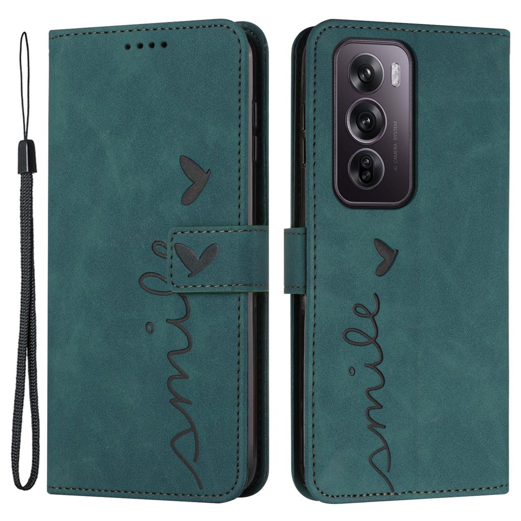 For Oppo Reno12 Pro 5G (Global) Phone Case Wallet Imprinted PU Leather Phone Stand Cover
