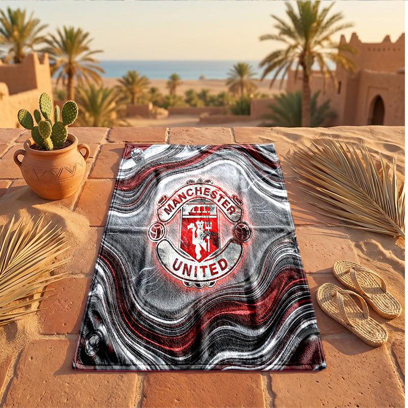 Manchester United Print Microfiber Beach Towel Quick Dry Absorbent Large Towel For Beach Swimming Travel