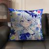 Cute Furina Genshin Impact Cushion Cover Natural Linen Organic Fabric Double-Sided Printing Sofa Home Decor Gift Pillow Case
