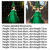 Christmas Costume Dress Cosplay up Photo Props Green Skirt for