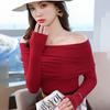 Women's Premium Off-Shoulder Long-Sleeve Knit Top
