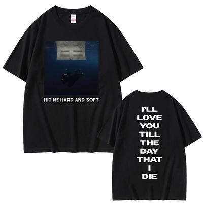 Hit Me Hard and Soft 2024 Tour T Shirt Men Fashion Trendy T Shirts Unisex Casual Cotton Oversized Tshirts Short Sleeve