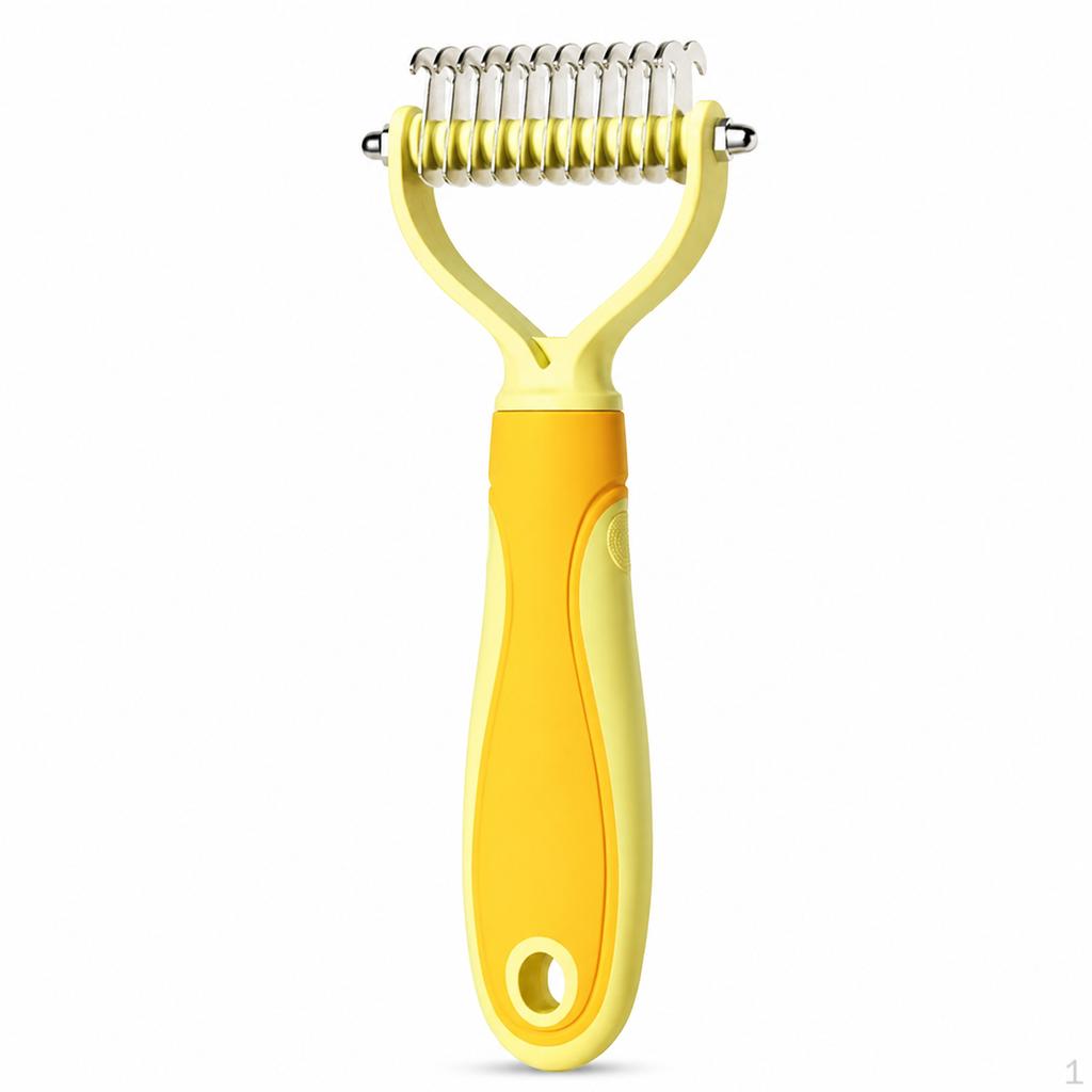 Stainless Steel DoubleSided Pet Grooming Comb for Cats and Dogs, Dematting Deshedding Tool Large