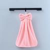 Pineapple Plaid Absorbent Kitchen Hand Towel with Bow Hanger