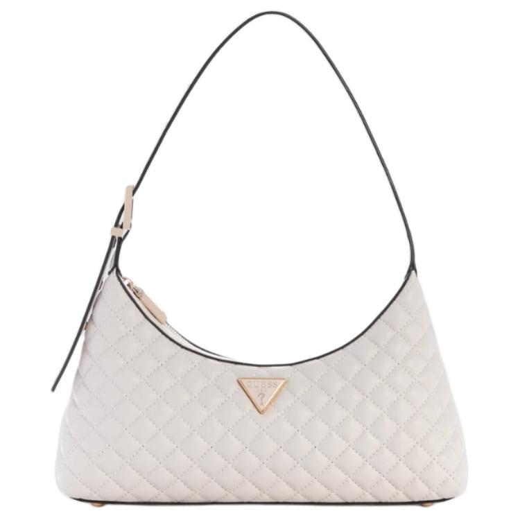 

New GUESS Artificial Leather Shoulder Bag Medium Women s Pearl White EQG954117-STO 26.9*5.1*15.0CM