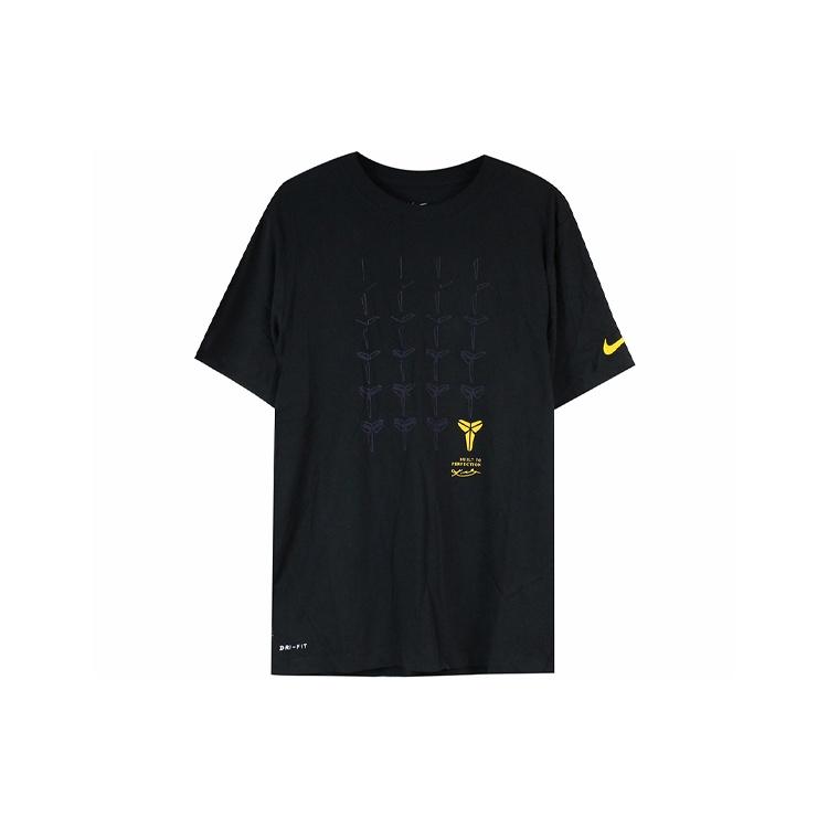 Nike Pattern Printing Loose Short Sleeve Black Men s BQ3614-010 S