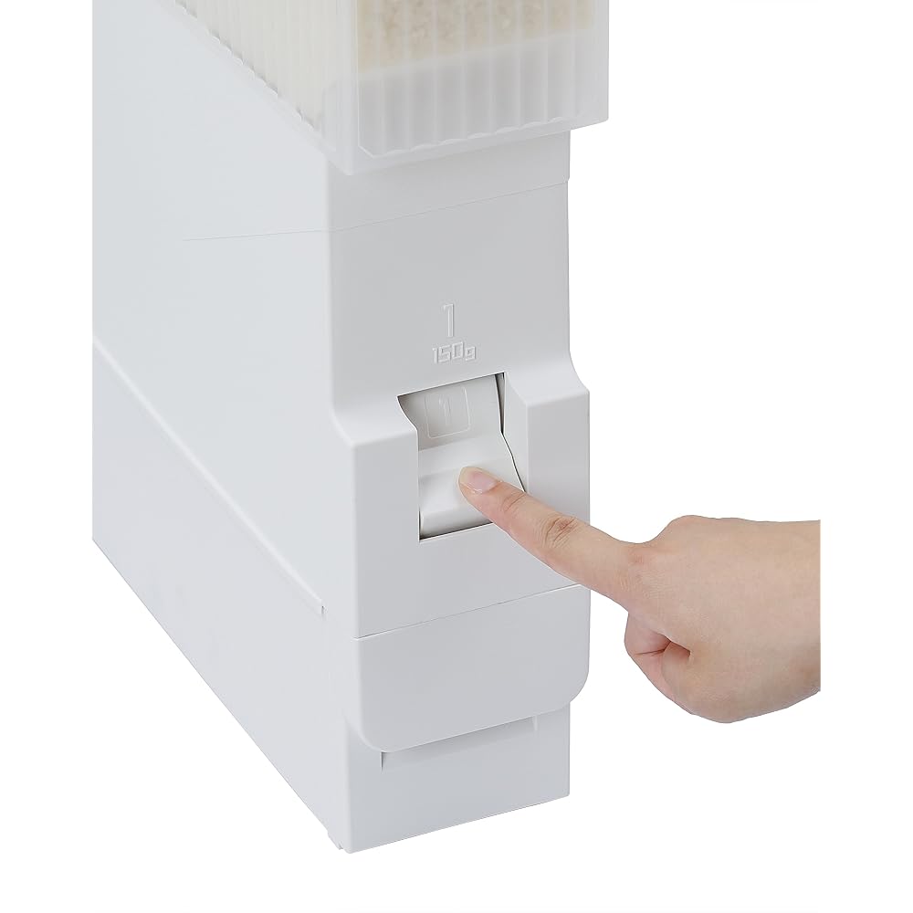 MK Seikou Slim Ace Rice Bin, 6kg, White RC-06SW