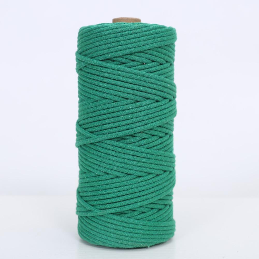 Hot 3mm Macrame Cord Soft Eco-friendly Colored Cotton Rope Knotting and Weaving Rope for Wall Hanging