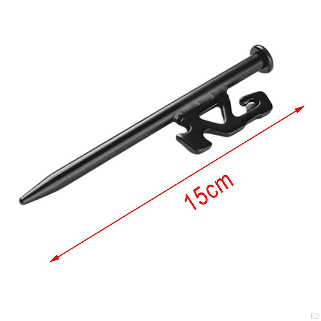 4 Pieces Tent Pegs Durable Canvas Non- Camping Outdoor for Se Accessories