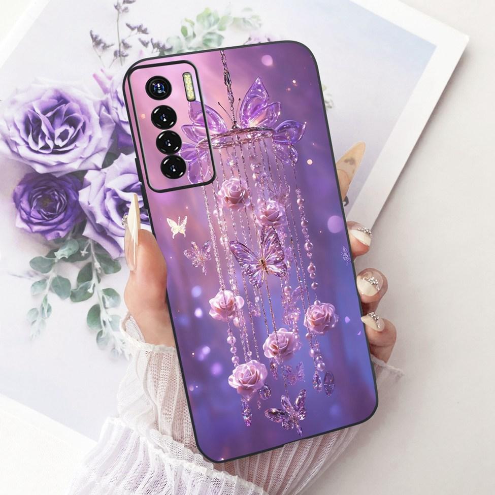 Phone Case For Tecno Camon 17 Pro Cover Silicone Cute Cat Fashion Funny Painted Funda For Tecno Camon 17Pro CG8 CG8h Casing