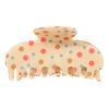 Fashion Hair Barrettes for Girls Colorful Polka Dot Claw Clip Women, Sweet Macaron Style Non-slip Shark Half Up Bun Clips Gripper Thick Hair,