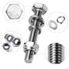 15Pcs M8 X 20mm Hexagonal Screws Mounting Bolts and Nuts Professional with Flat Washers Self Locking