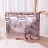 INS Fashion Shining Makeup Bag Organizer for Travel Cosmetics Toiletries for Women Large-capacity Clutch Bag Pouch Waterproof PU