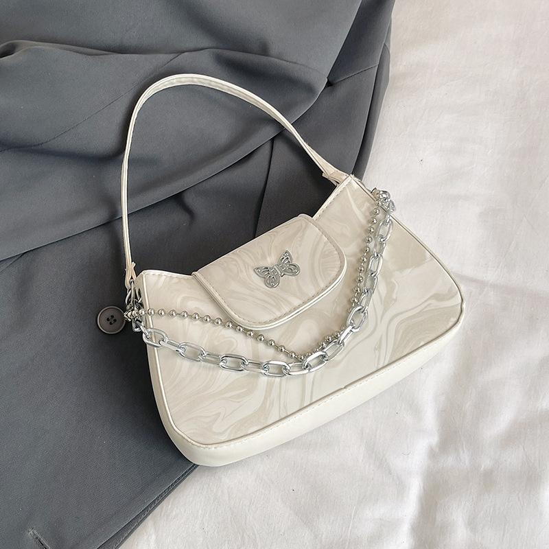 Женская сумка под мышку 2025 года, новая модная универсальная сумка на цепочке через плечо, нишевый дизайн, сумка-багет