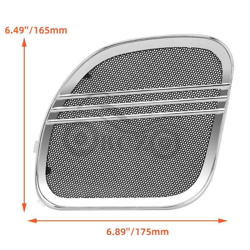 Harley Electroplated Dual Headlight Horn Dust Cover (2015-2023 Touring/Street Glide)