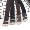 Weave Casual Elastic Waistband With No Drilling Design For Office Fashion