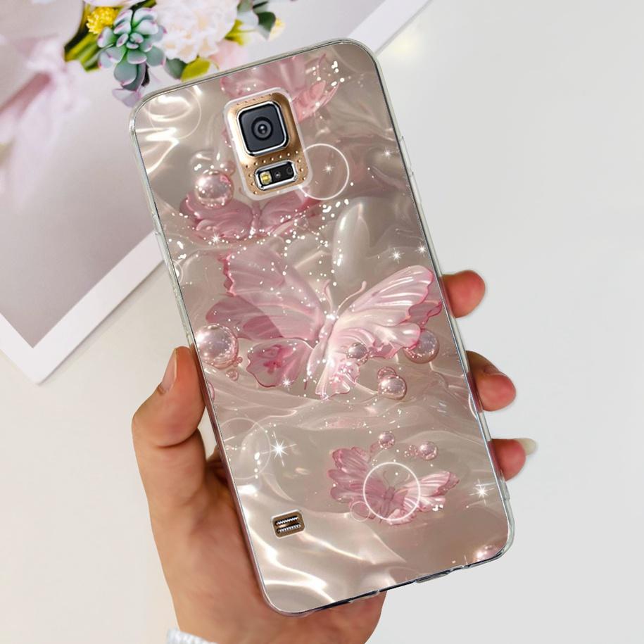 For Samsung Galaxy S5 Case G900F G900I i9600 S 5 Back Cover Cool Painted Soft Silicone Clear Phone Case For Samsung S5 Neo Coque