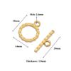 4 Sets Stainless Steel Gold Toggle OT Clasps for DIY Jewelry Making Necklaces Connectors Fasteners Bracelets Hooks Supplies