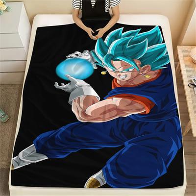 Dragon Ball Characters Print Flannel Blanket,High Quality Comfortable for All Seasons,Home Decor,Warmth and Comfort,Perfect for Christmas Gifts