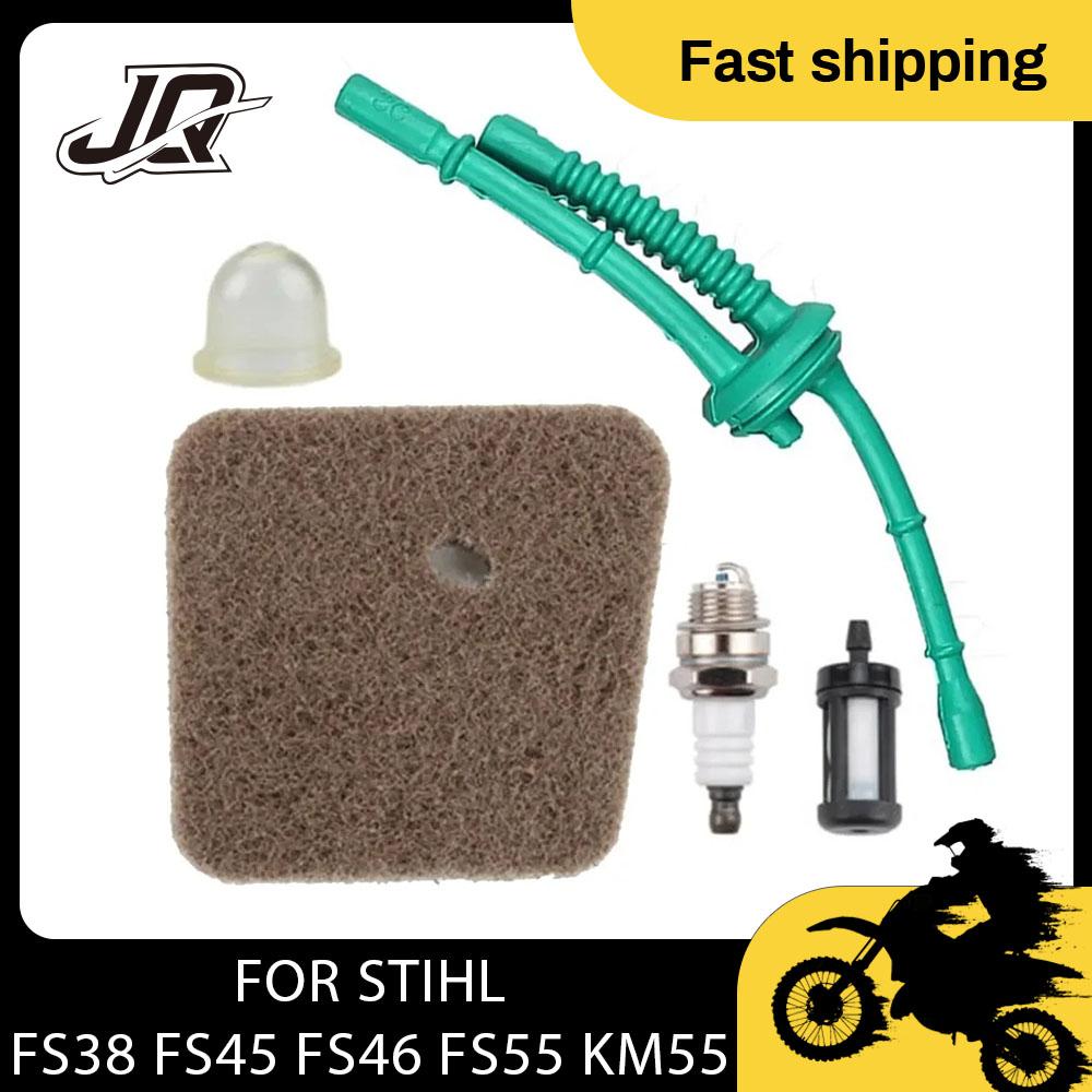 Pour STIHL FS55 FS55R FS38 FS45 FS46 KM55 HL45 FS45L FS45C FS46C FS55C FS55RC Carburateur Coupe-bordures Désherbeuse