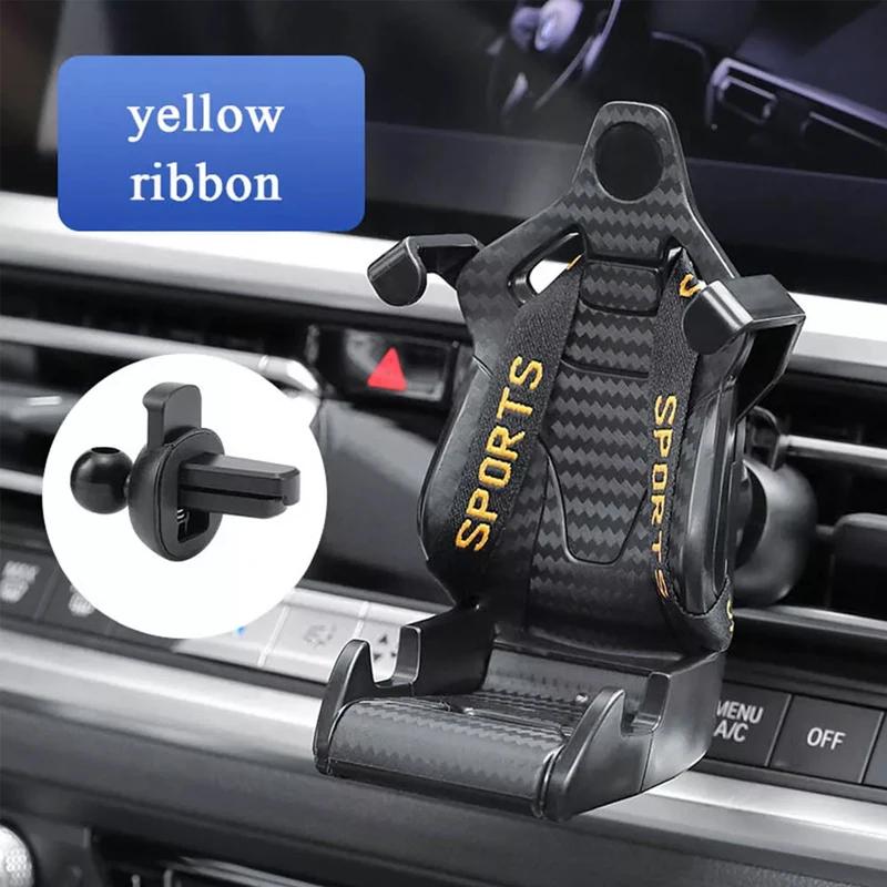Suporte universal para celular estilo assento suporte para carro AirVent clipe de montagem tomada de corrida de carro SeatHolder Air Design Navigation
