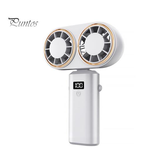 

Портативний портативний вентилятор із цифровим дисплеєм, складний на 90 градусів, низький рівень шуму, акумуляторний турбовентилятор, 5-швидкісний дизайн, особистий невеликий вентилятор білий