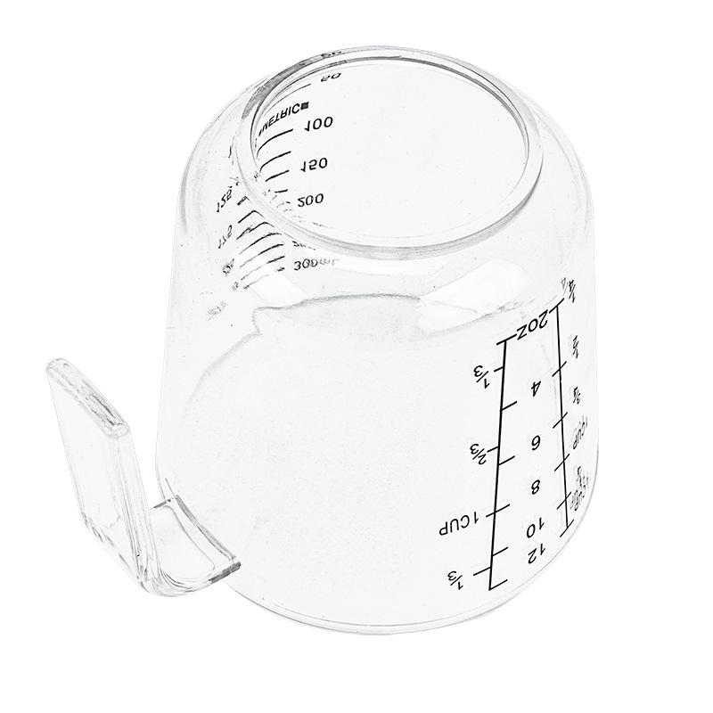 Baking Tools: Large 600ml & 300ml Transparent Plastic Measuring Cups, Kitchen Utensils