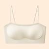 One-piece fixed cup, liquid foundation tube top, anti-light gathering, comfortable and breathable, cool feeling, thin shoulders, beautiful back