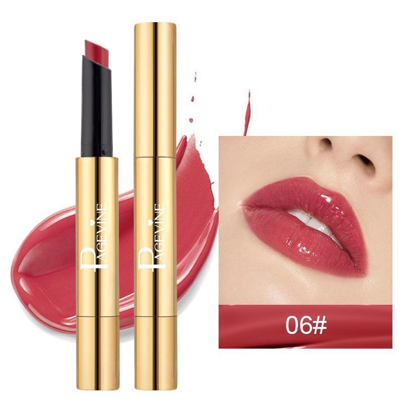 

Губная помада Gold Tube Water Light не выцветает, не липнет и осветляет цвет губной помады 6#