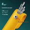 Stainless Steel Ear Pick Set - Universal 6-Piece Ear Cleaning Tools for Adults & Children with Portable Storage.