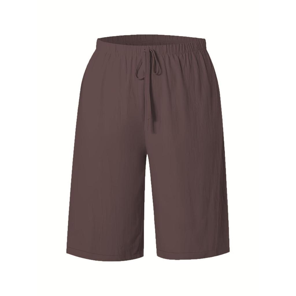 Ladies, Casual Pants, Fashionable, Solid Color, Cropped Pants, Mid Length Pants