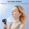 3000mAh Portable Handheld Fan Strong Winds Turbo Fan Rechargeable Digital Display Mini Cooling Fan 157 * 59mm
