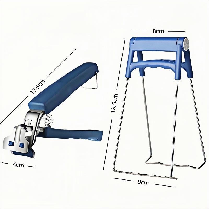 Silicone Non-Slip Anti-Scald Gripper Tongs for Kitchen Tray & Plate Lifting
