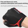 TOSUOD Half Finger Cycling Gloves Anti-slip Shock-absorbing Wear-resisting Breathable Cycling Professional Fitness Sports Gloves Less
