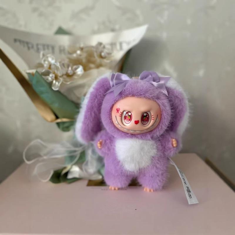 Cute Cute Vinyl Pull Bunny Plush Toy Doll Bunny Bag Pendant Doll